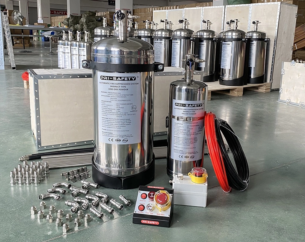 ECE R107 Mining Vehicle Automatic Fire Suppression System