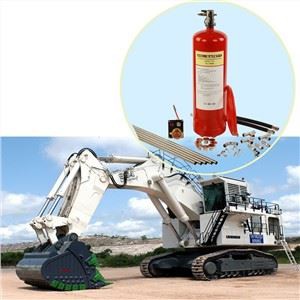Unece R107 apstiprinātas kalnrūpniecības mašīnu automātiskās ugunsdzēsības sistēmas ekskavatoram