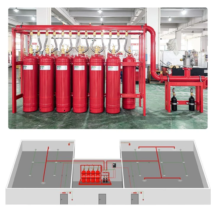 NOVEC1230 Fire System Water Mist Fire System Clean Agent FK5112 System For Server Room Protection One Stop Fire Solution Design suppliers